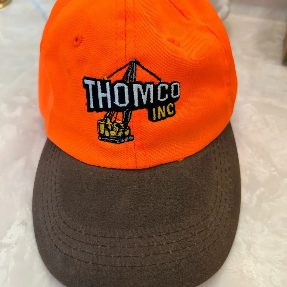 Thomco Inc Orange and Brown Cap, Hunter Orange, Adjustable Size